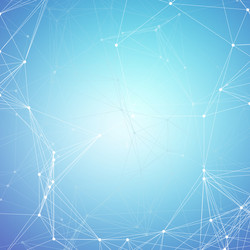 chemistry pattern connecting lines and dots vector image