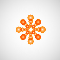 circle abstract connect pattern design art vector image