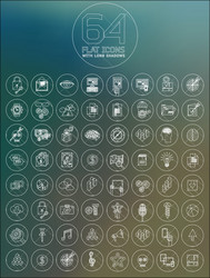 modern thin line icons for web and mobile vector image