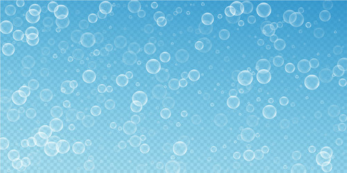 random soap bubbles abstract background blowing b vector image