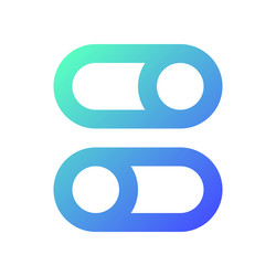 switch on and off buttons pixel perfect gradient vector image