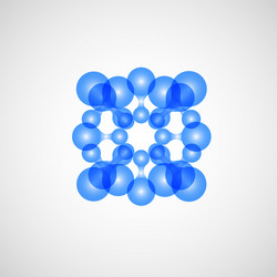 circle abstract connect pattern design art vector image