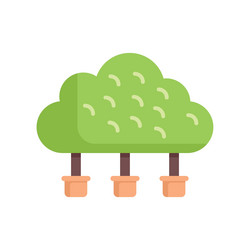 cloud computing concept with tree growing vector image