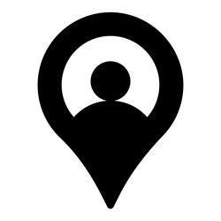 user location icon interface as a simple vector image