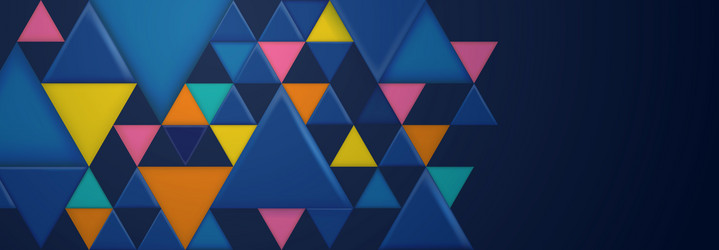 abstract background with triangular shapes vector image