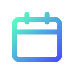 calendar pixel perfect gradient linear ui icon vector image