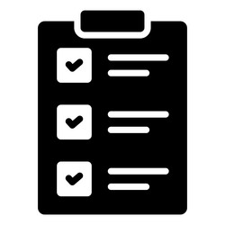 clipboard icon user interface as a simple sign vector image
