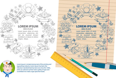 creative round frame with space for text marine vector image