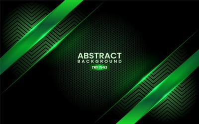 abstract green background with overlap layer vector image