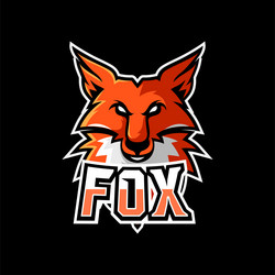 Fox Esports Mascot Logo Vector Image