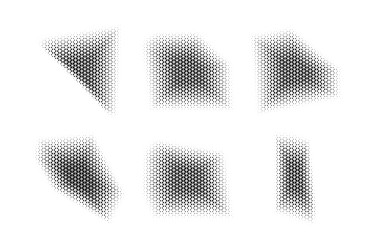 halftone triangle pattern reprographic technique vector image