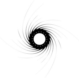 geometric radial element abstract concentric vector image