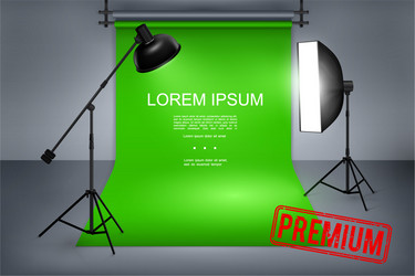 Professional photography studio template vector