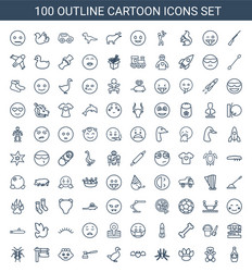 Cartoon icons Royalty Free Vector Image - VectorStock