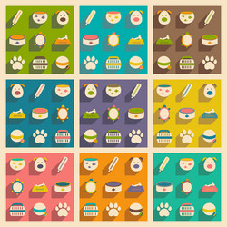 flat with shadow concept and mobile application vector image