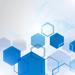 geometric abstract background with connected line vector image