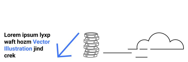 cloud storage and data migration with stack vector image