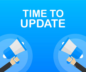 system software update or upgrade banner new vector image