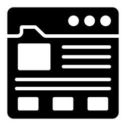 web template icon user interface as a simple vector image
