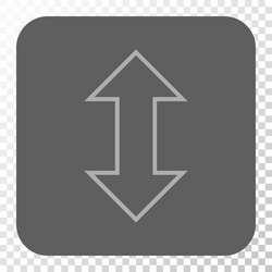 exchange vertical rounded square button vector image