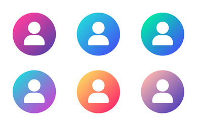 user account ui web button elements vector image