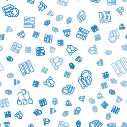 set line folder tree network cloud connection vector image