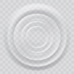 Water ripple effect top view realistic caustic vector