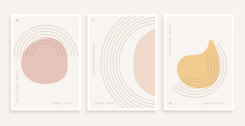 geometric style clean boho pattern in set vector image