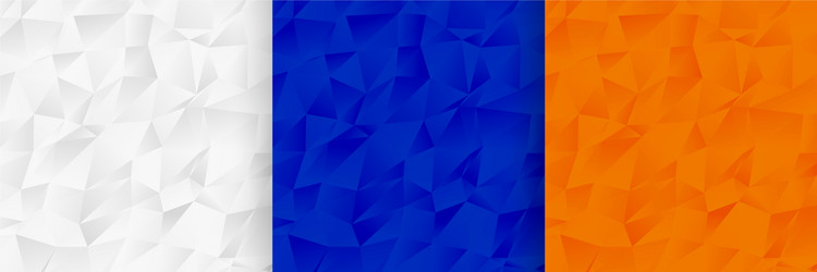 abstract low poly pattern texture set design vector image