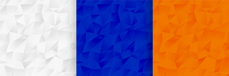 Abstract low poly pattern texture set design vector