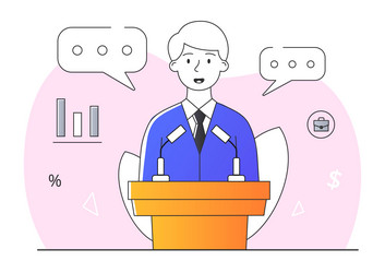 Business conference concept vector