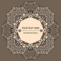 decorative design element with a circular vector image