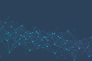 geometric abstract background with connected line vector image