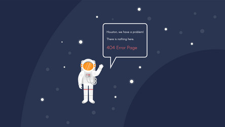 404 error page template for website open space vector