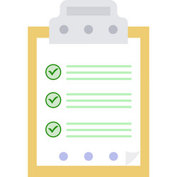 checklist icon clipboard check list report vector