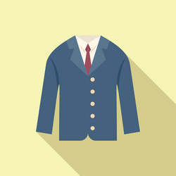 Clothes school icon flat boy uniform vector