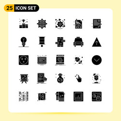 25 creative icons modern signs and symbols vector