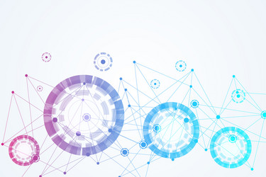 big data visualization background modern vector image