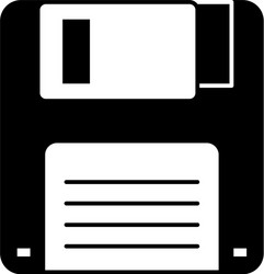 floppy disk icon data backup retro vector image