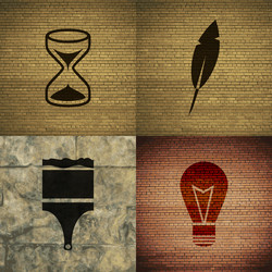 set of abstract backgrounds with different web Vector Image