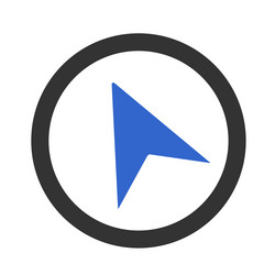 arrow pointer icon design vector image