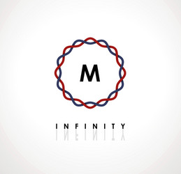 minimalistic template for creating monograms vector image
