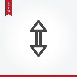 scroll icon in modern style for web site vector image