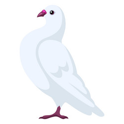 stylized of dove image for design Vector Image