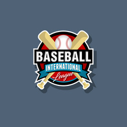 Baseball Logo Emblem Vector Image