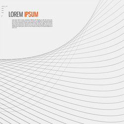 tech background with abstract wave line vector image