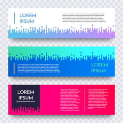 abstract geometric web banner gradient template vector image