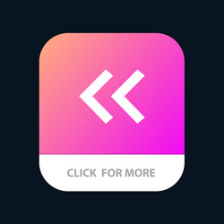 arrow arrows back mobile app button android vector image