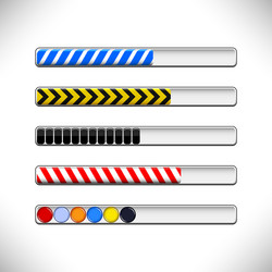 preloader progress web downloading bar a set vector image