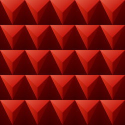 Red regular triangular background vector